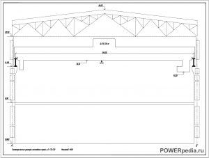 Схема мостового крана