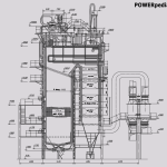 Чертеж котла БКЗ-160-100